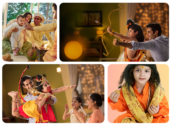 Families and children celebrating Indian culture, stories, and traditions together